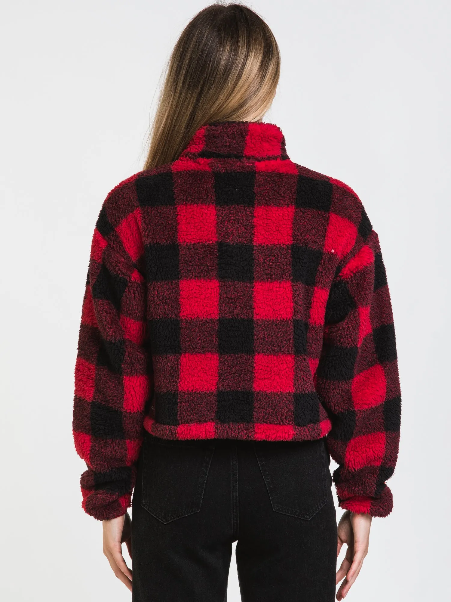 HARLOW TEDDY PLAID SHERPA - CLEARANCE