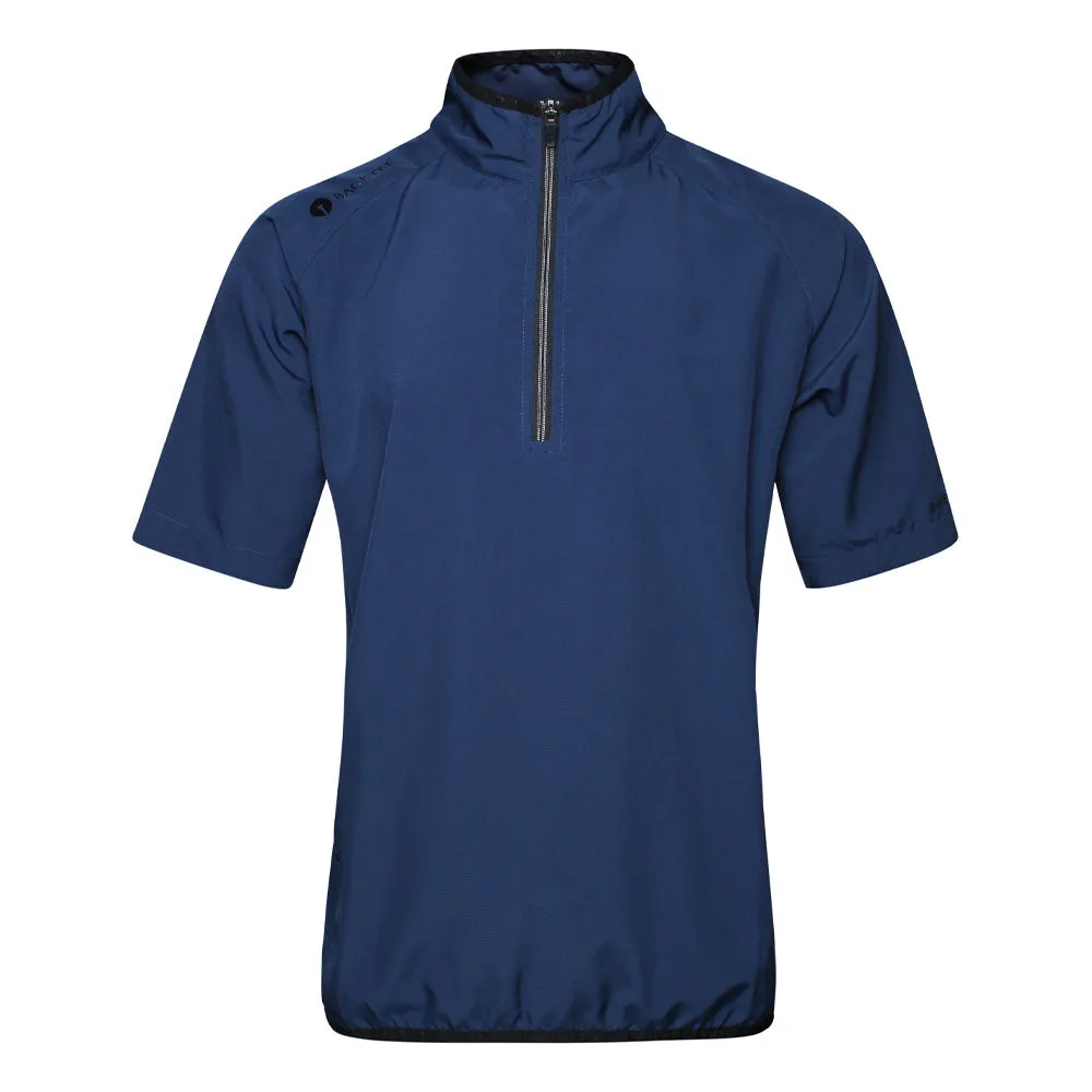 Herre 80G kortærmet Foldbare Windshirt, Marineblå