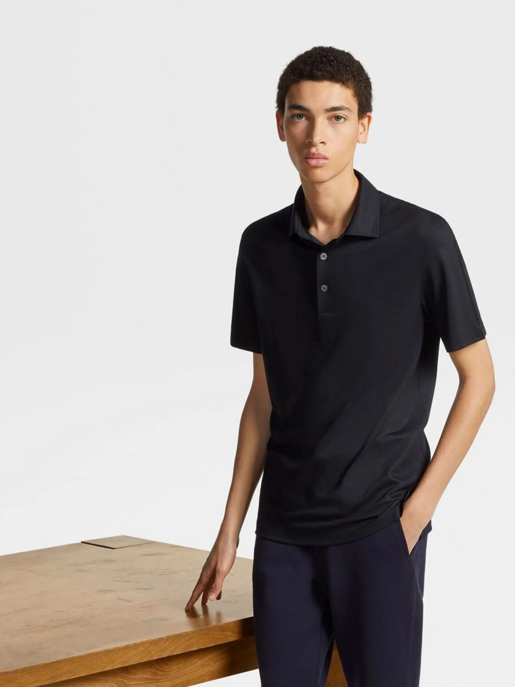 High Performance™ Wool Polo | Navy