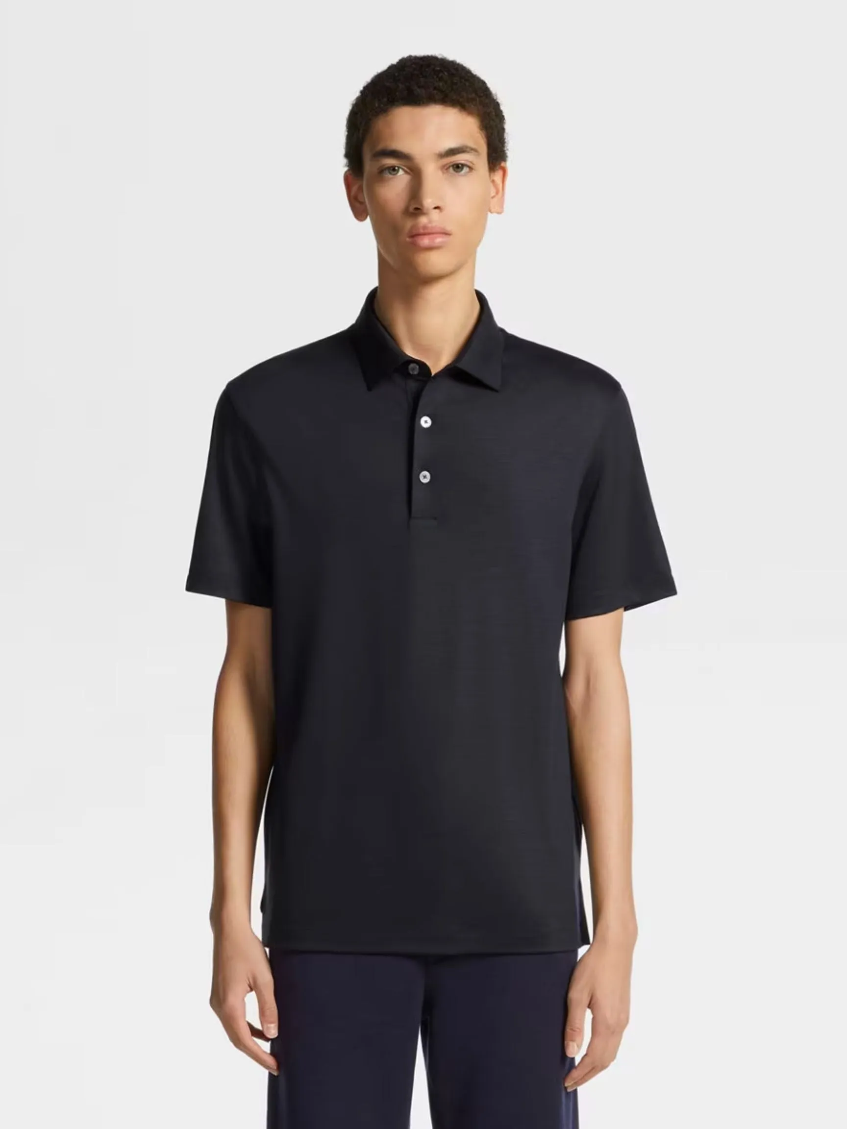 High Performance™ Wool Polo | Navy