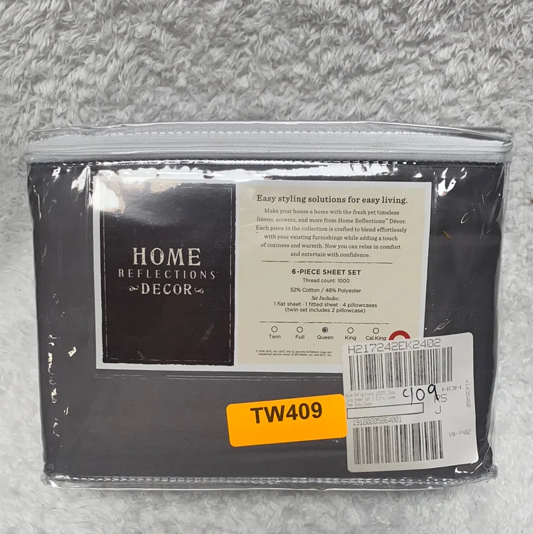 Home Reflections 1000TC Easy Care Sheet Set & Extra Cases