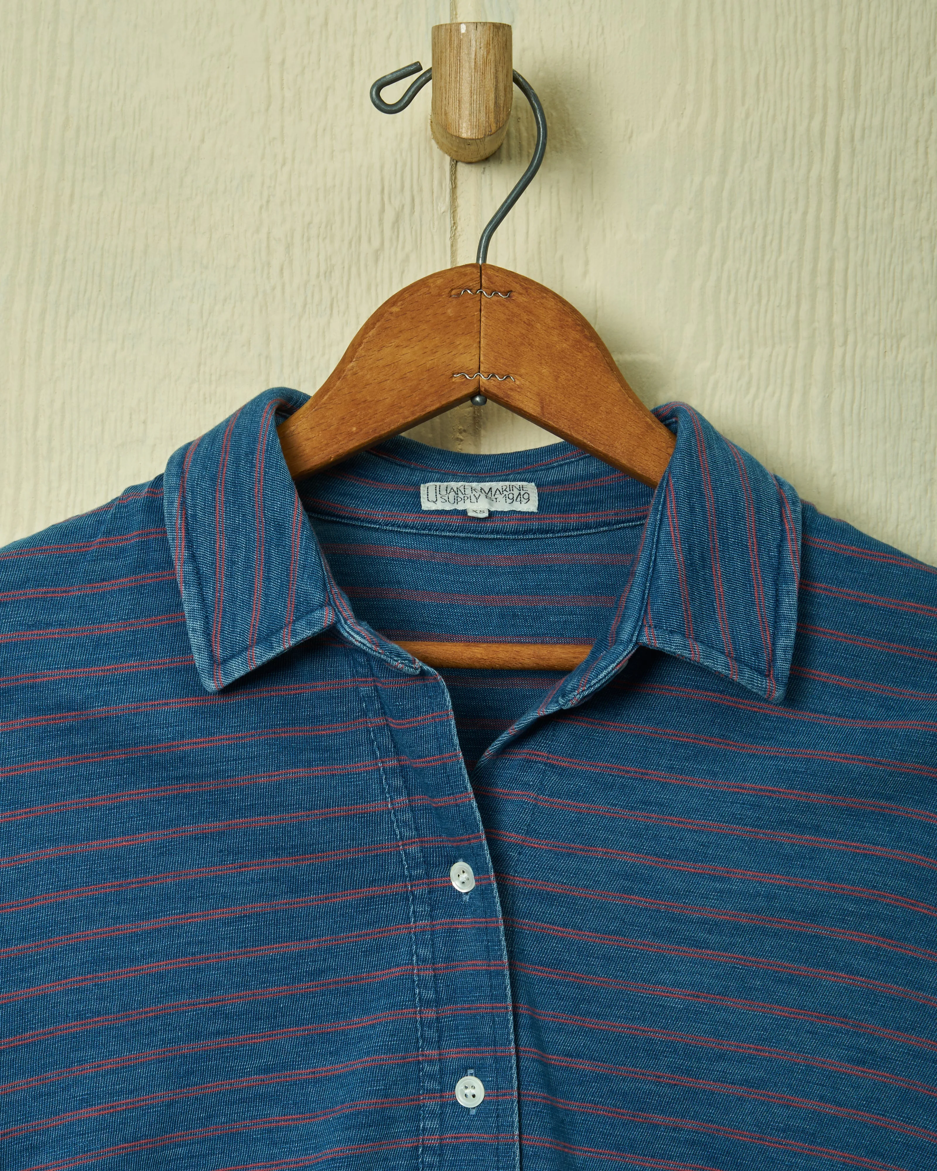 Indigo Avalon Knit Top in Red/Navy Double Stripe