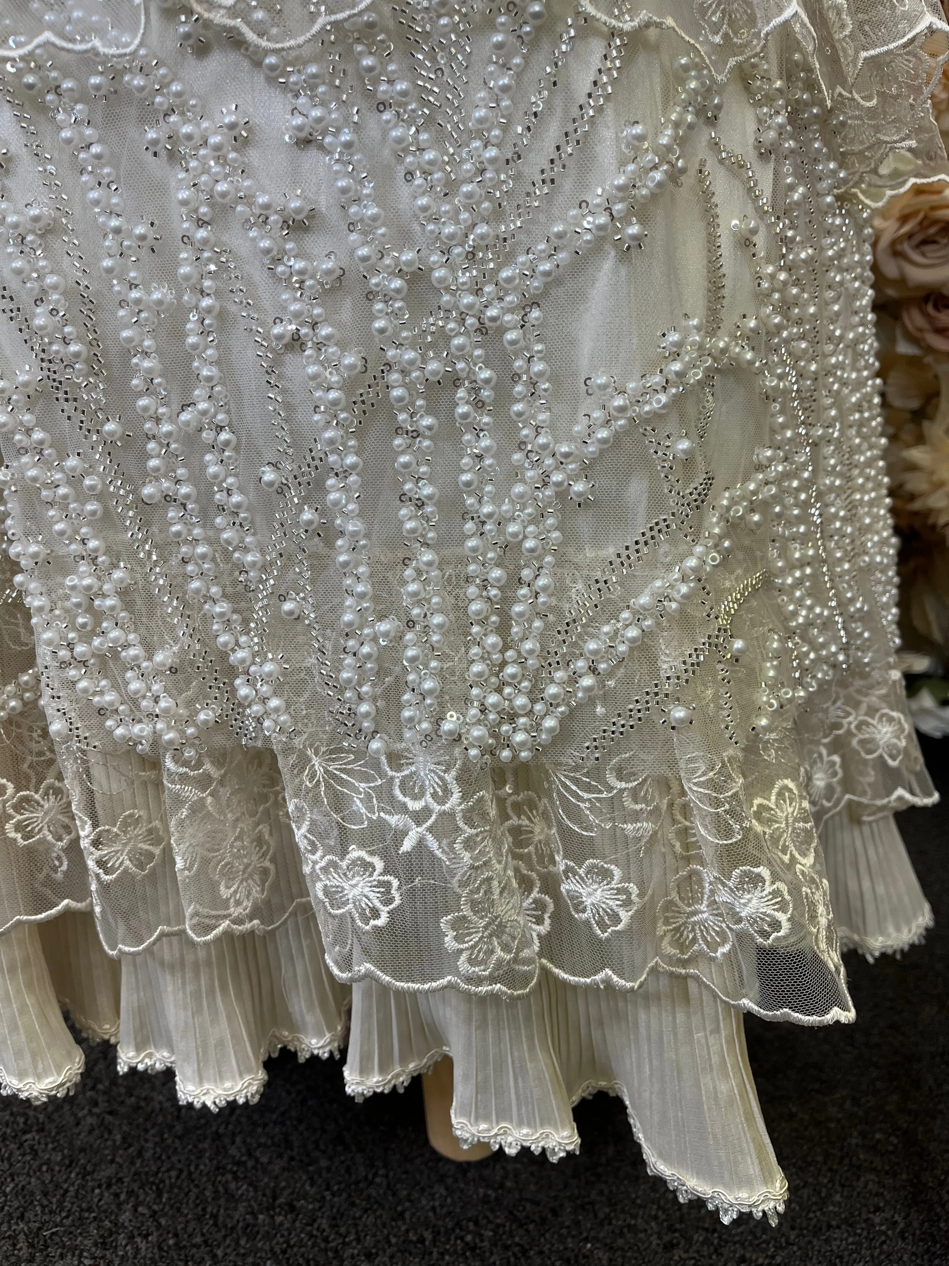 JAZMIN BAPTISM DRESS IN CHAMPAGNE