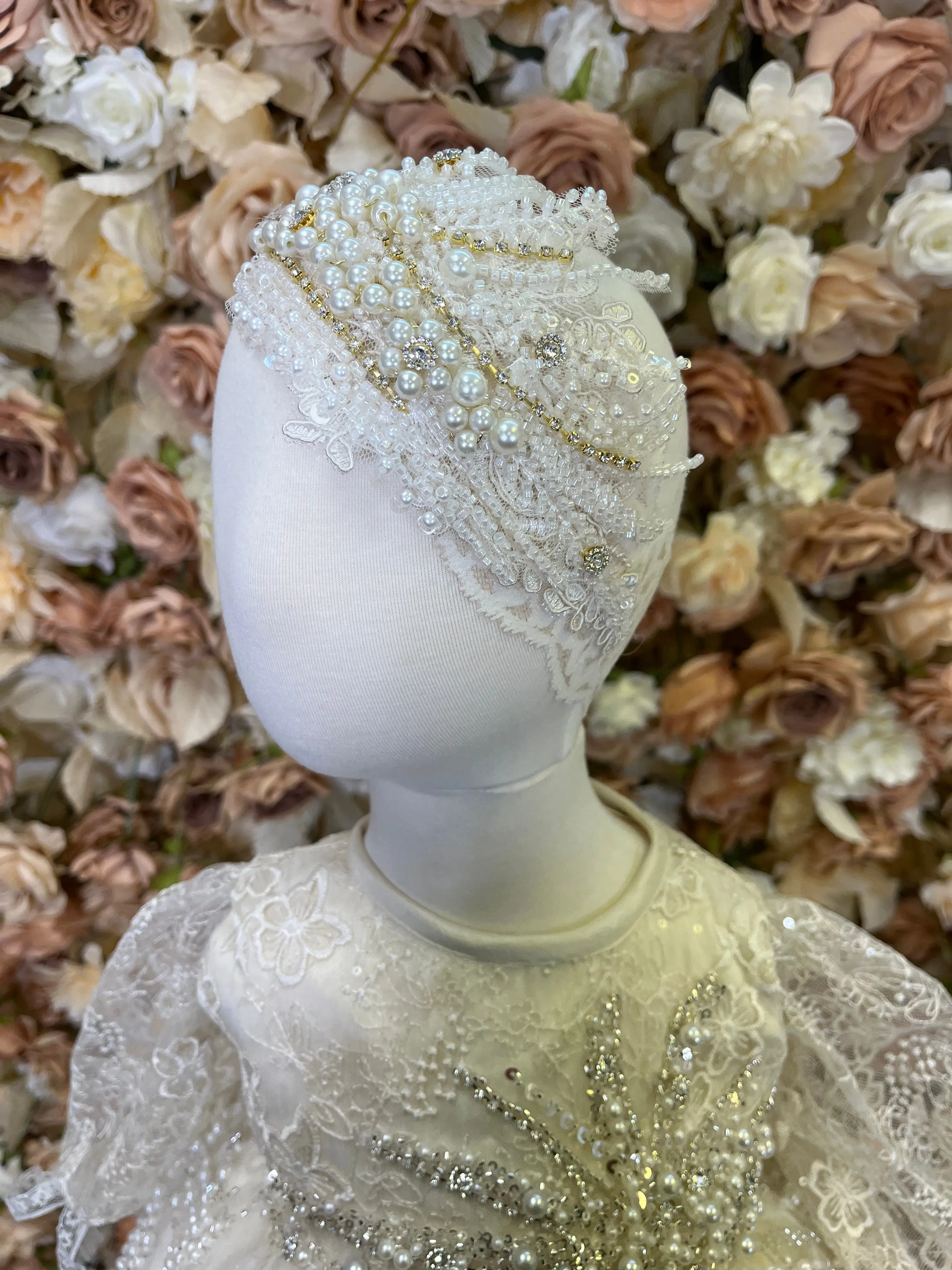 JAZMIN BAPTISM DRESS IN CHAMPAGNE