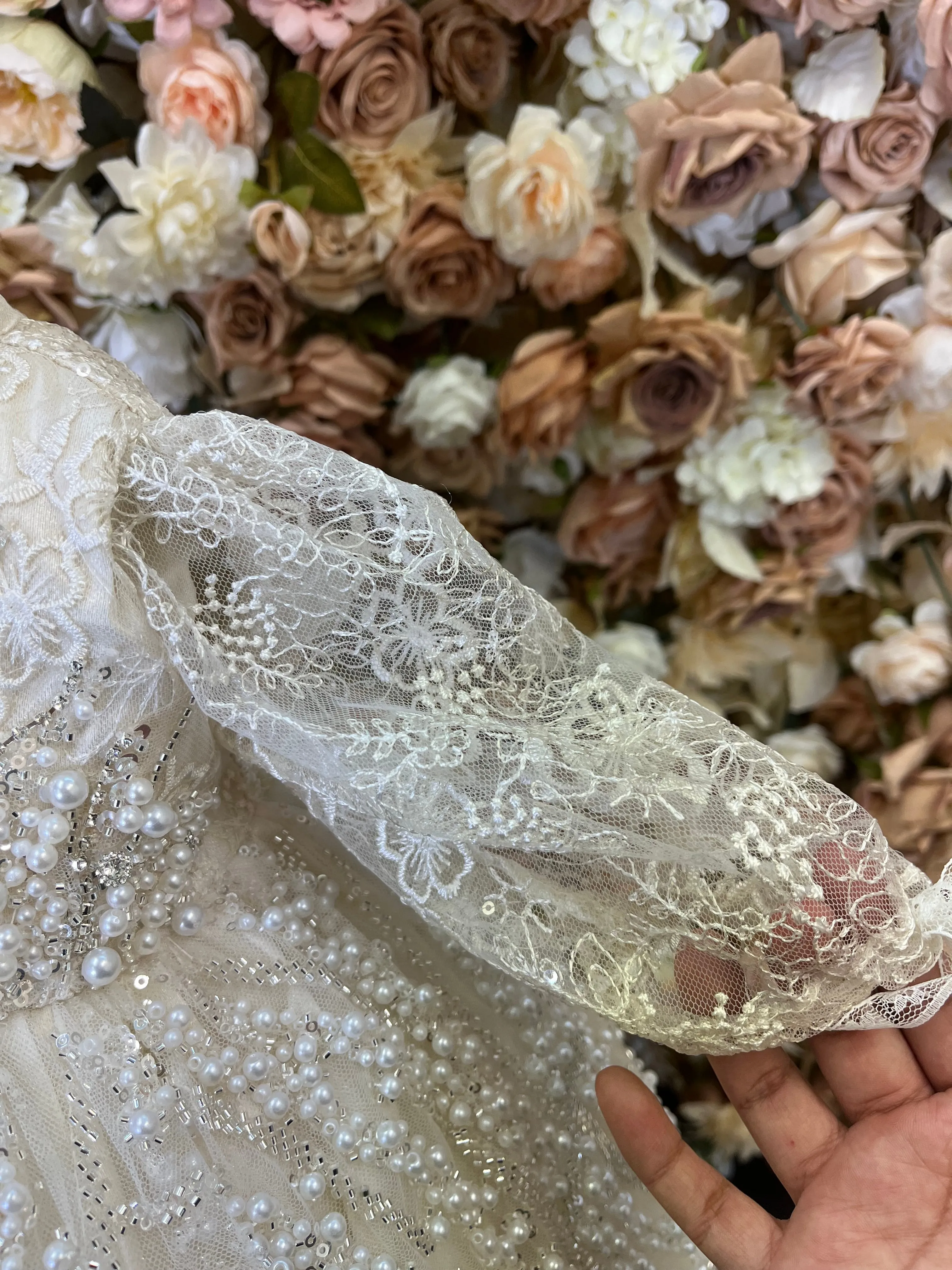 JAZMIN BAPTISM DRESS IN CHAMPAGNE