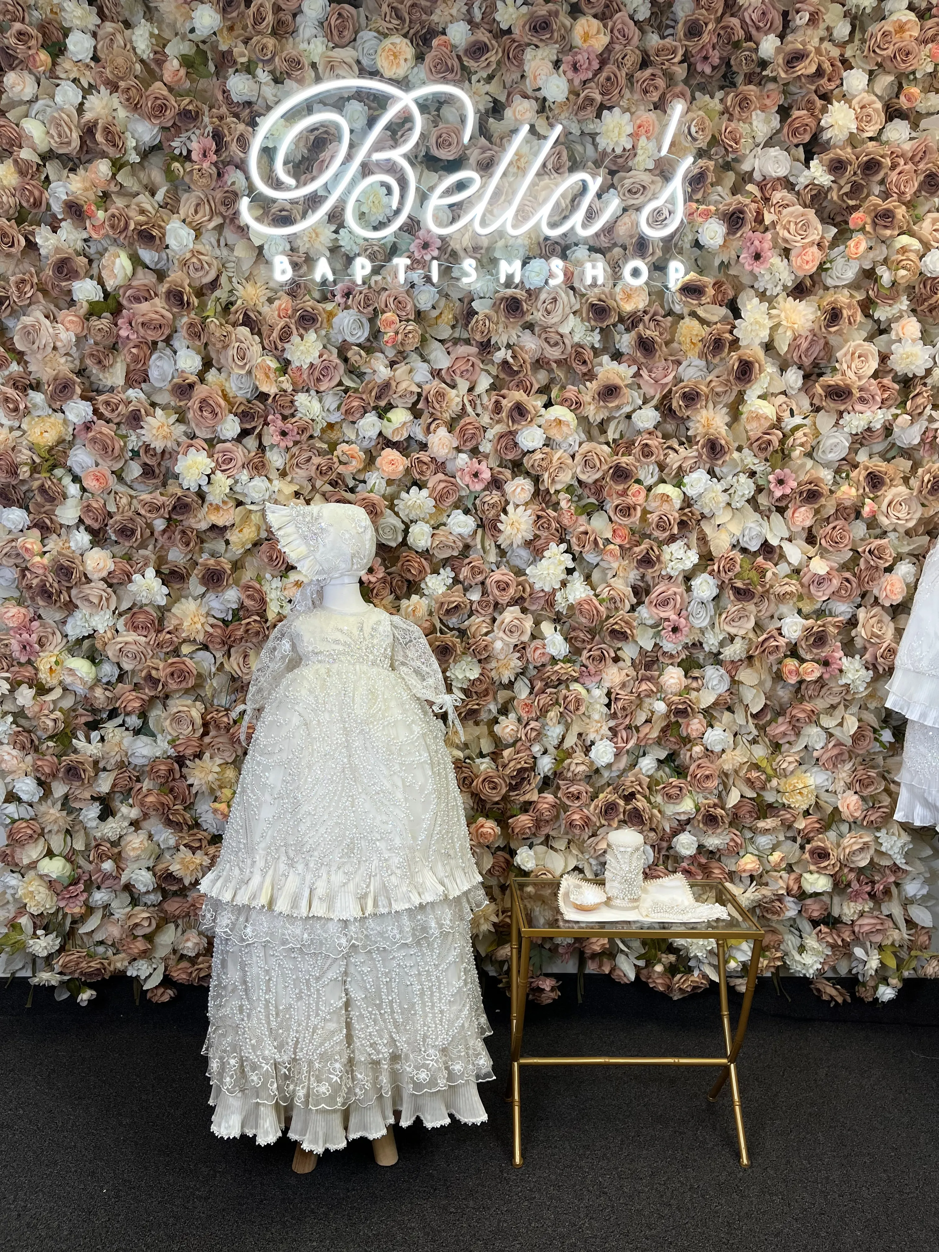 JAZMIN BAPTISM DRESS IN CHAMPAGNE