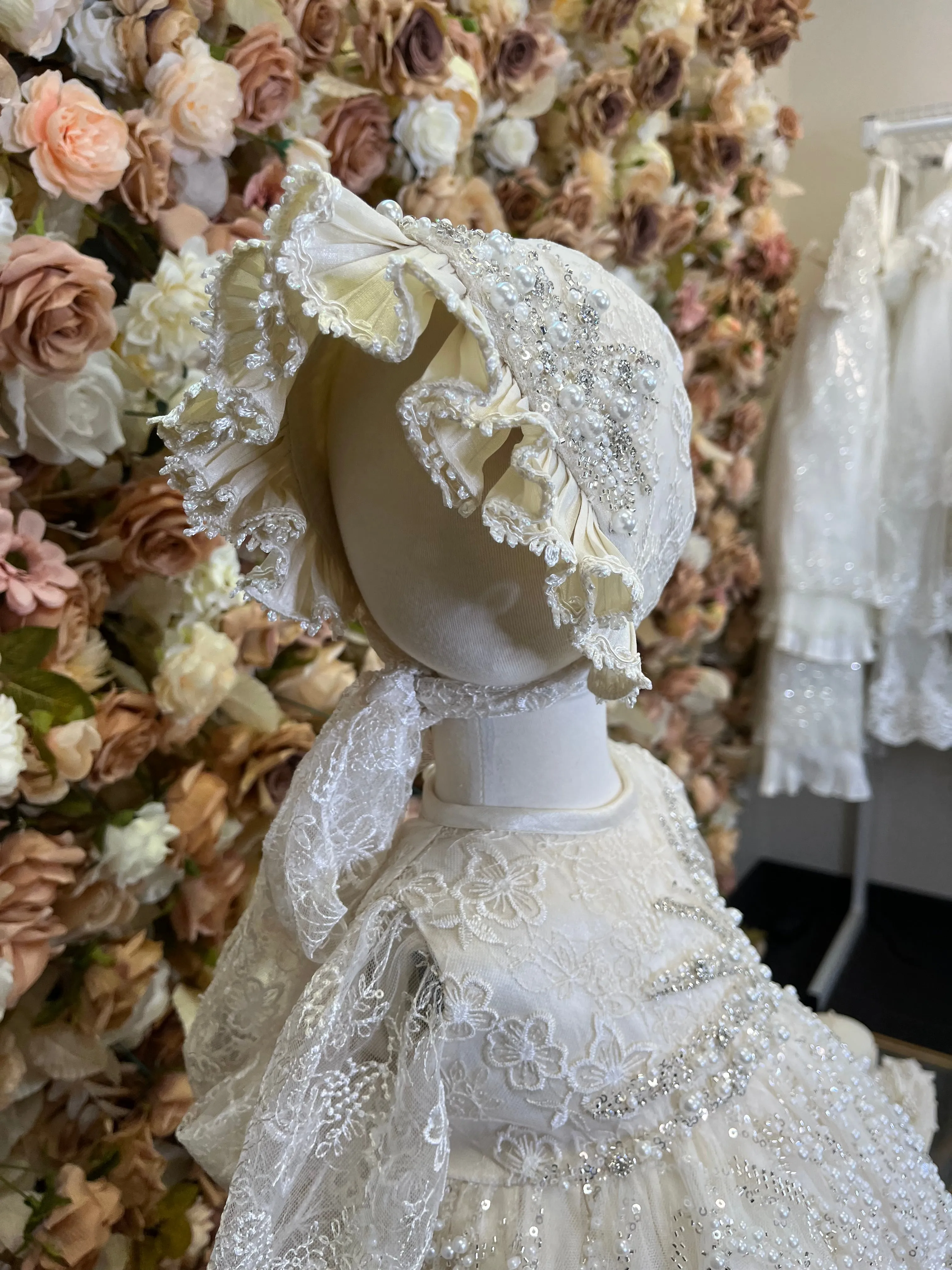 JAZMIN BAPTISM DRESS IN CHAMPAGNE