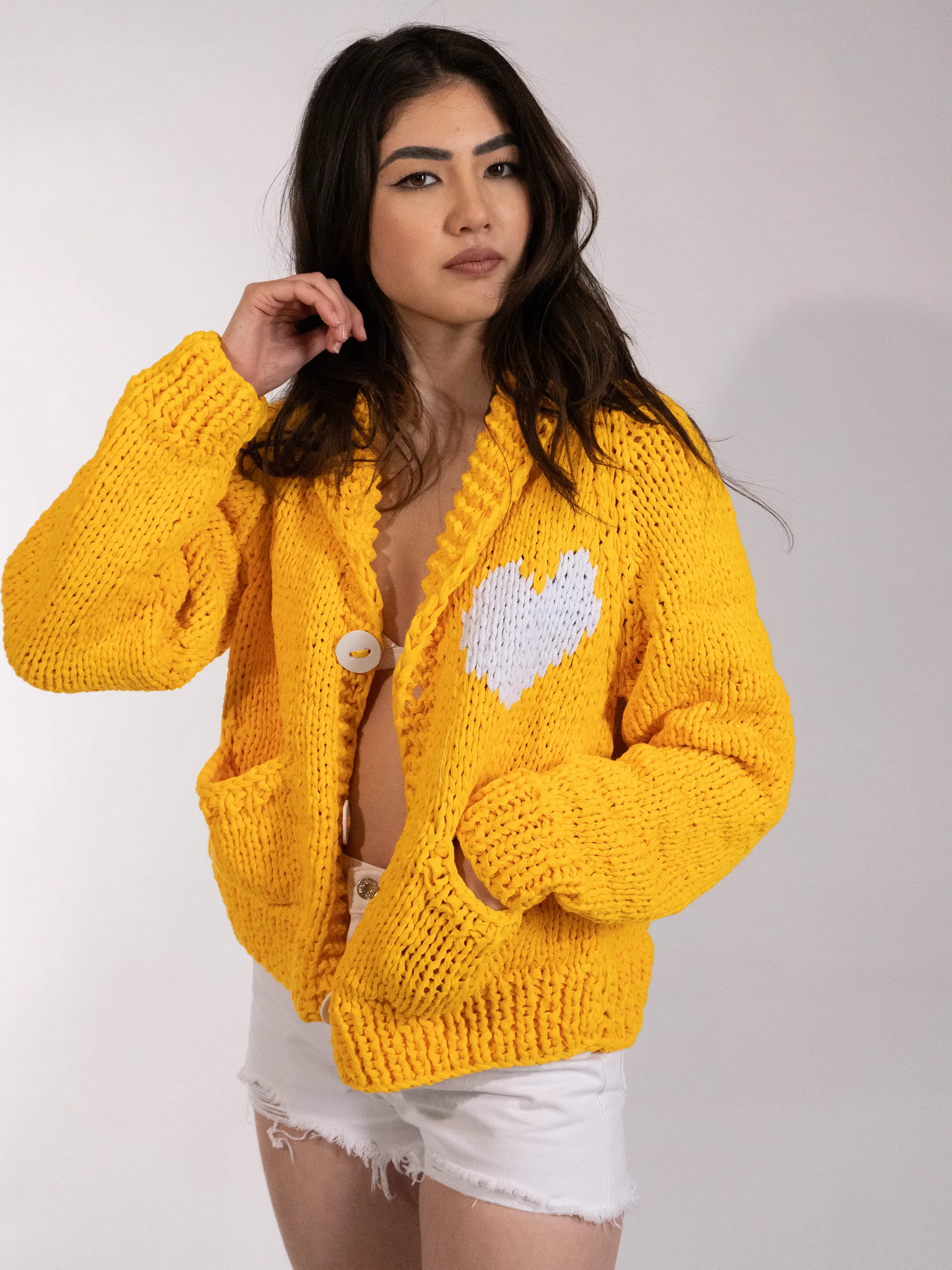 Jersey Classic Heart Cardi