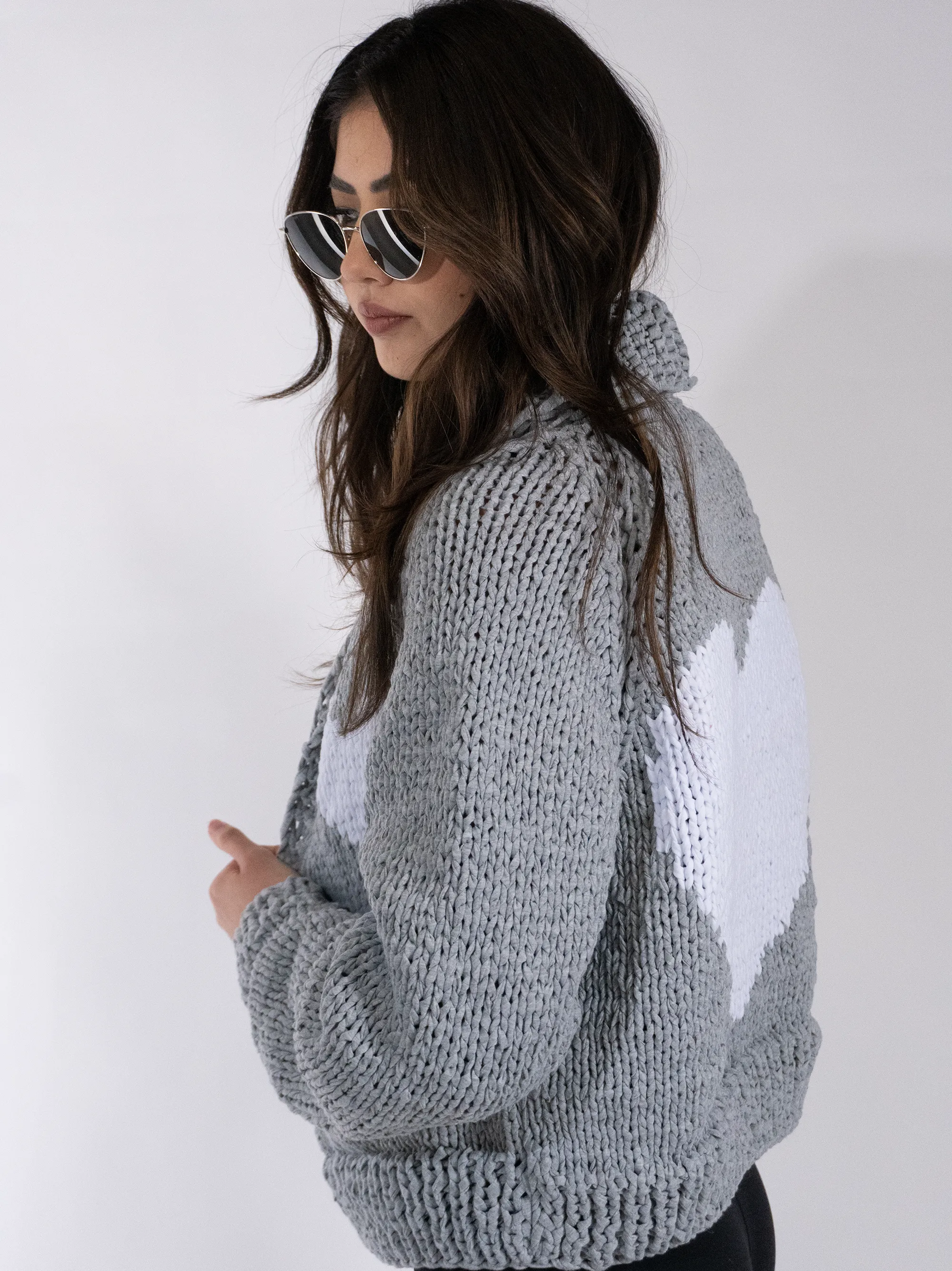 Jersey Classic Heart Cardi