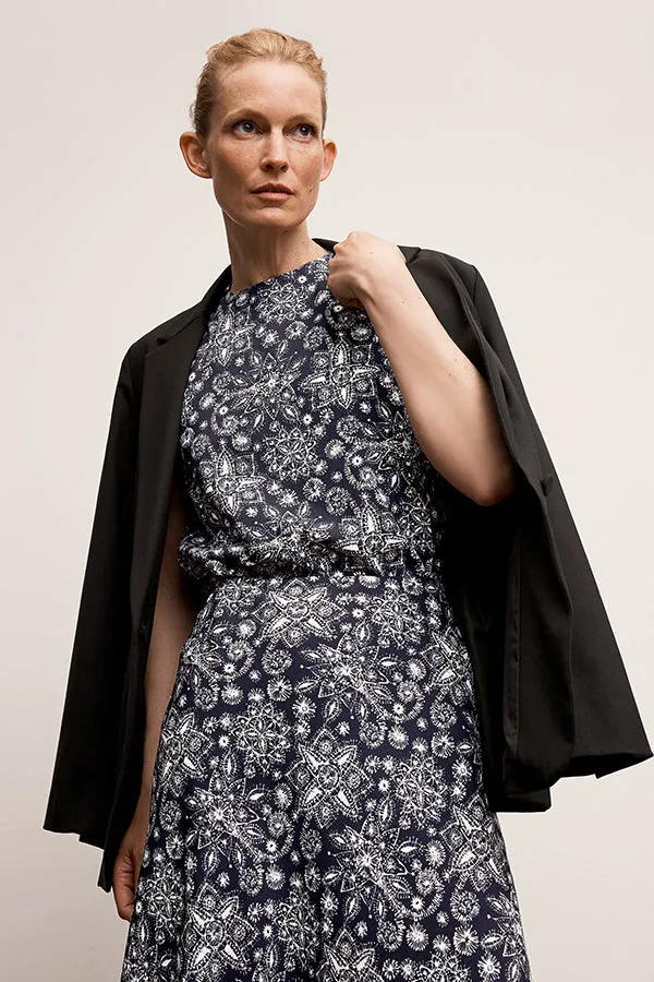 Katrina Top - Eco Sateen :: Kerala Print