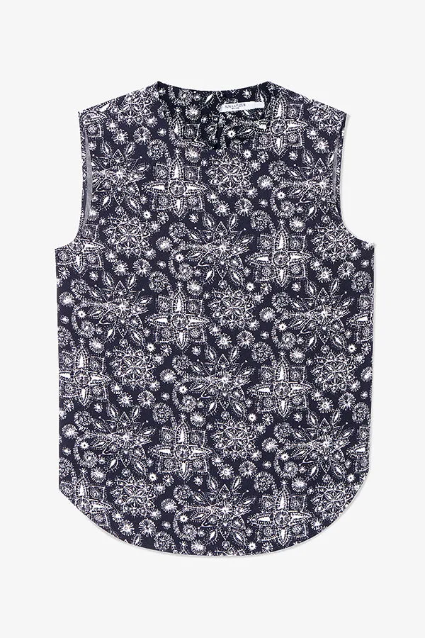Katrina Top - Eco Sateen :: Kerala Print