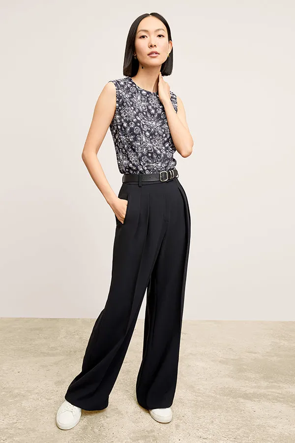 Katrina Top - Eco Sateen :: Kerala Print