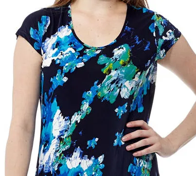 La Cera Watercolor Floral Maxi Dress