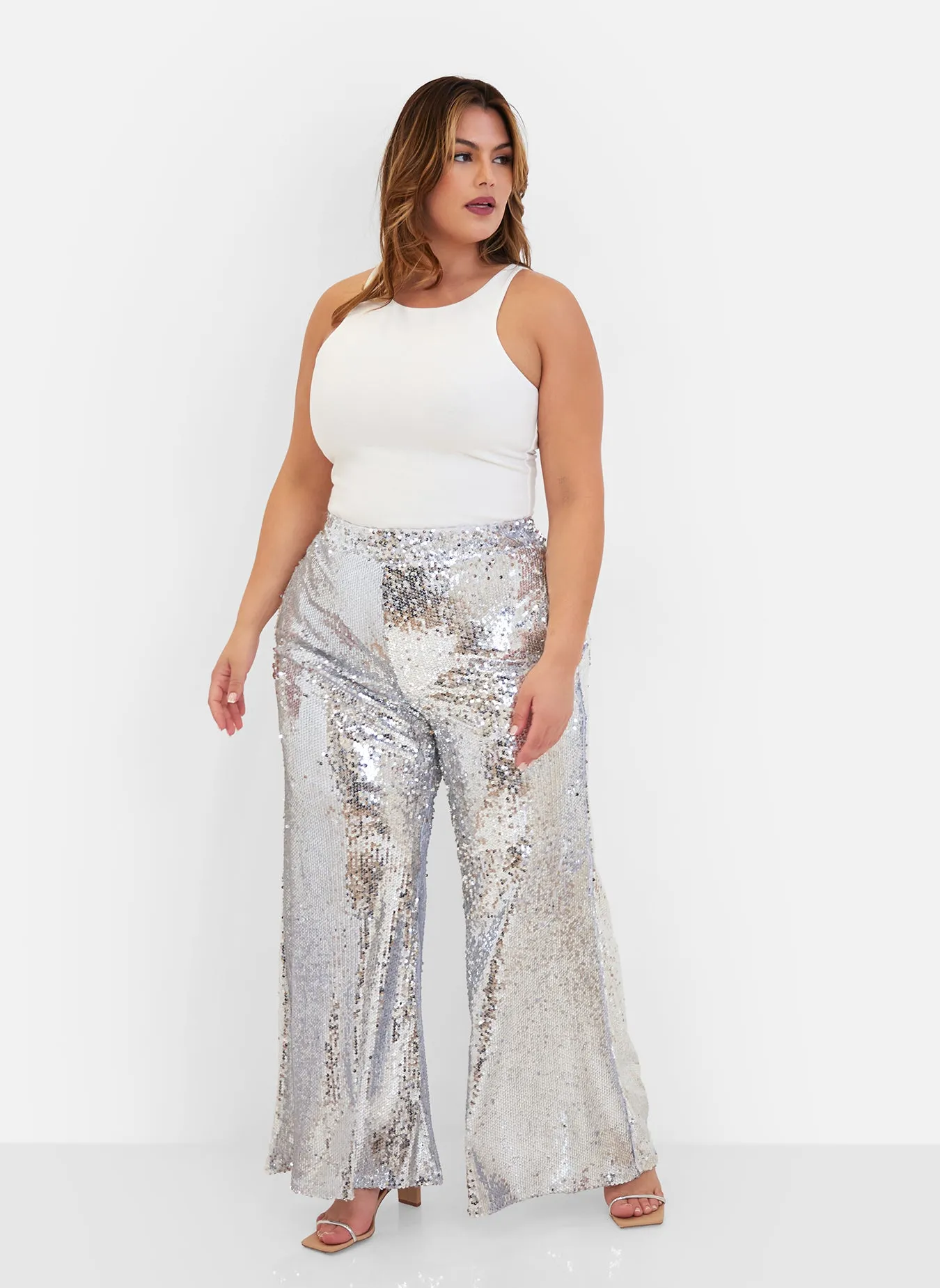 Lexi Sequin Wide Leg Pants