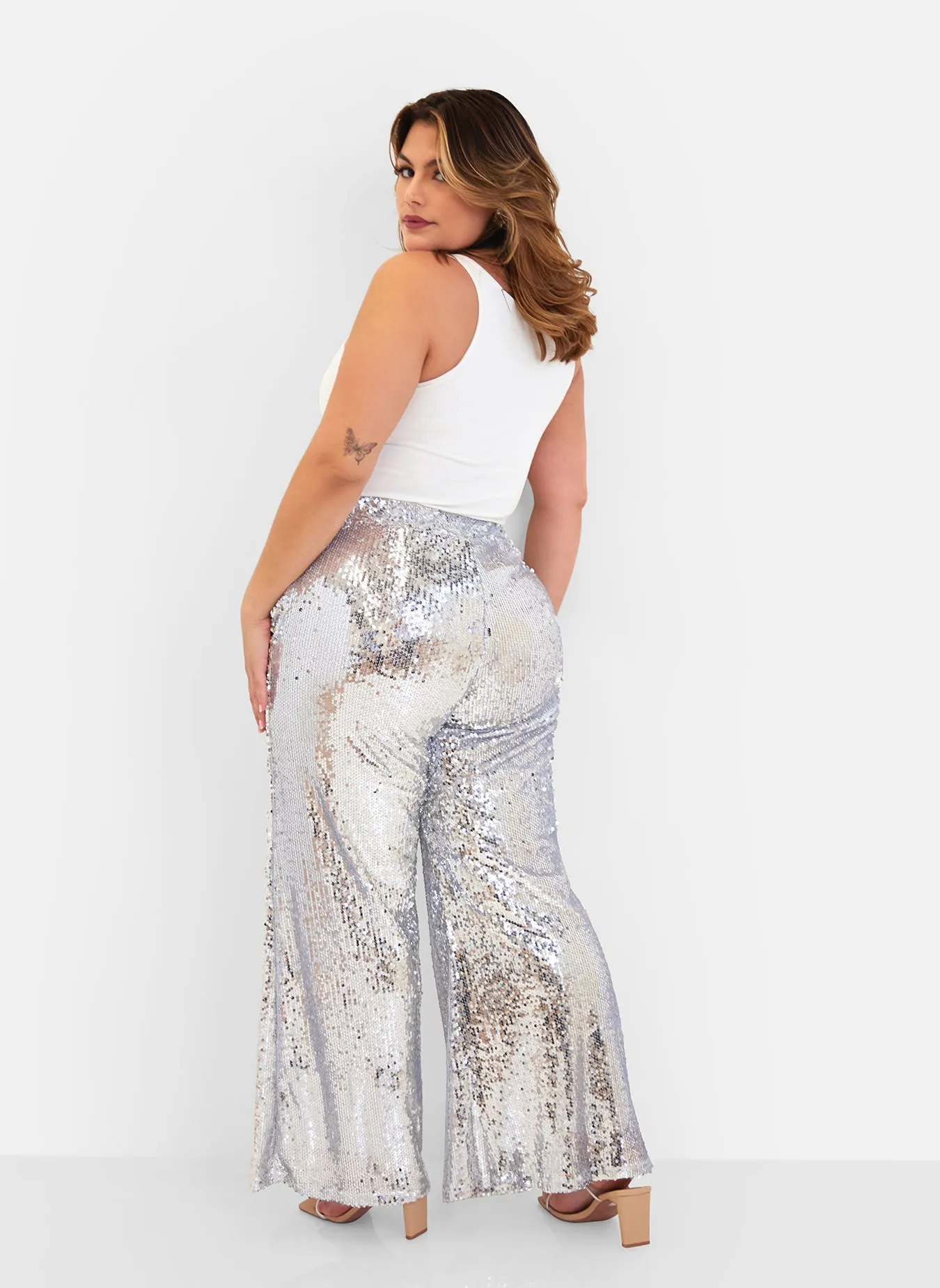 Lexi Sequin Wide Leg Pants