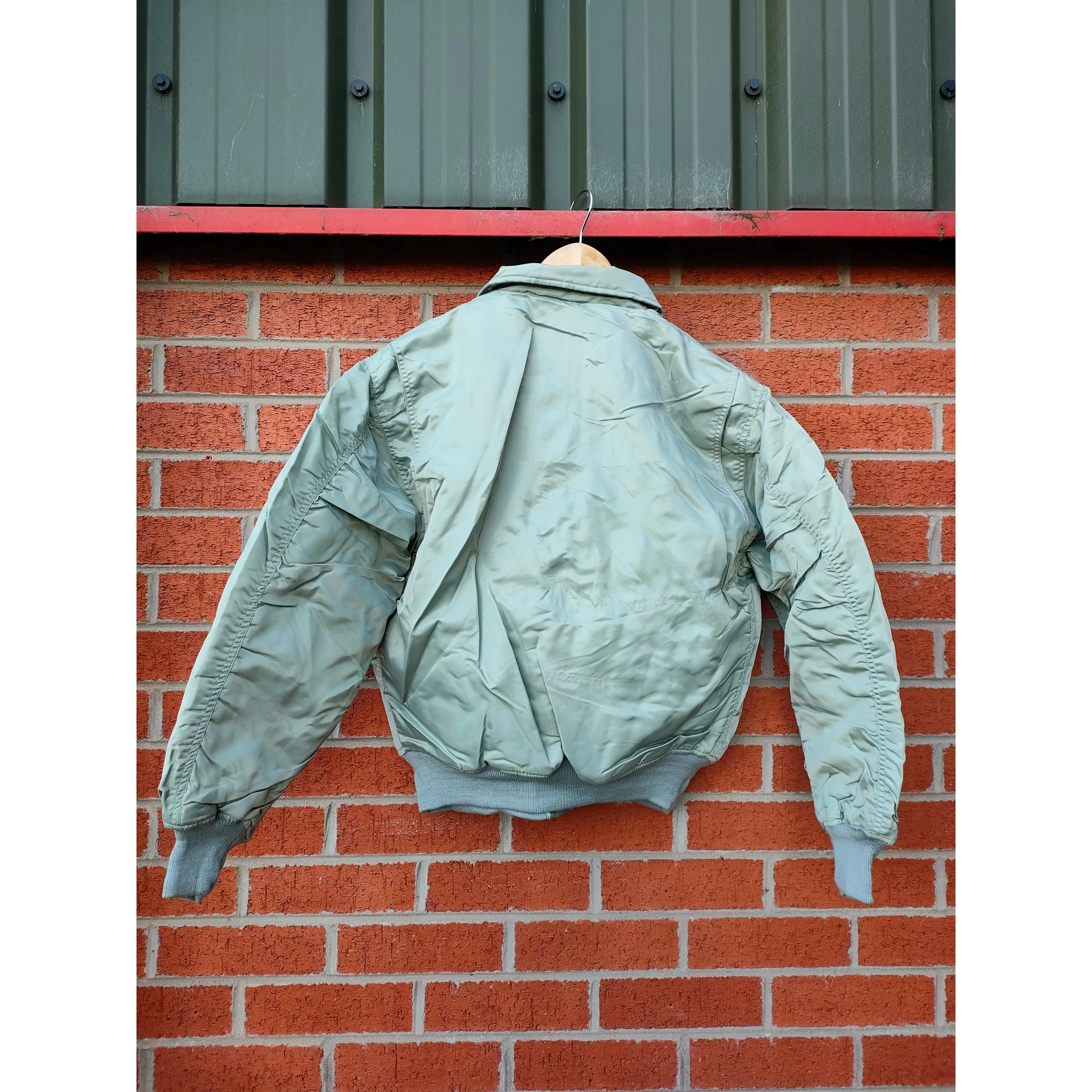 MA2 USAF Flying Bomber Jacket XS and Small - Silver/Grey