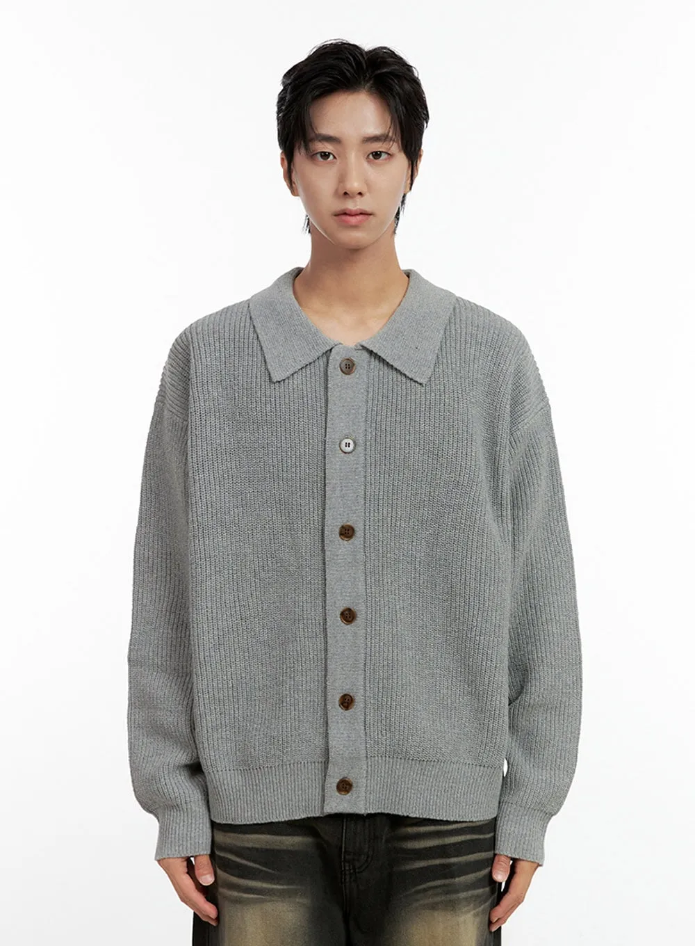 Men's Classic Knit Cardigan IN411