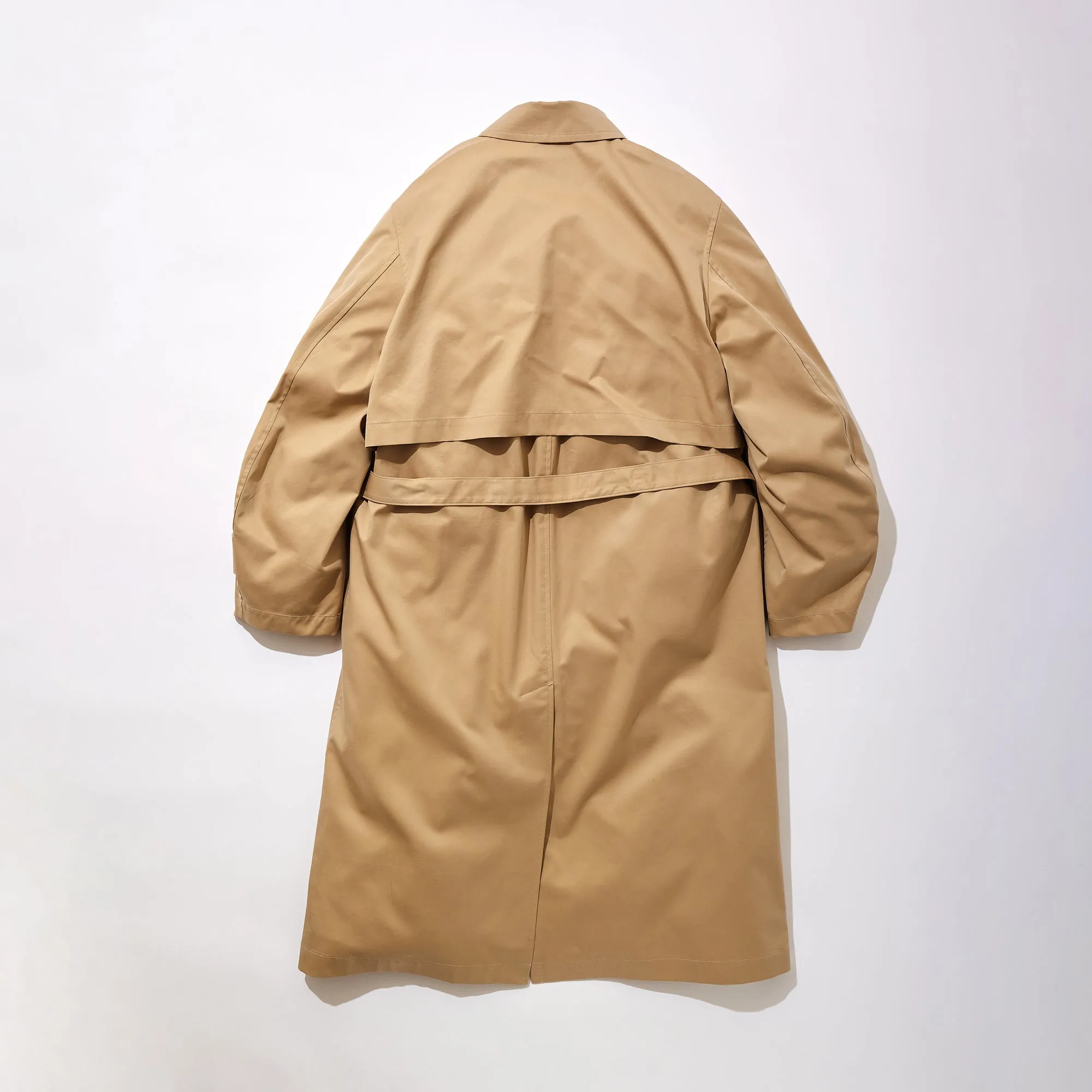 Mesh Lined Cotton Gabardine Coat