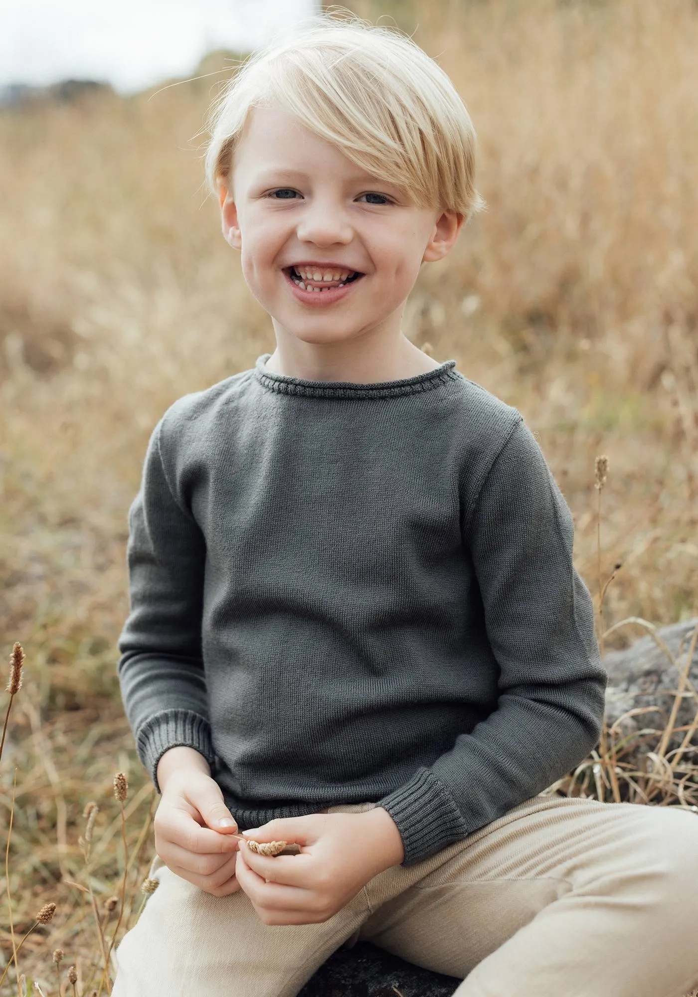 Mini Merino Knit Crew