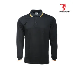 MULTISPORT LONG SLEVEE LACOSTE POLO (BLACK)
