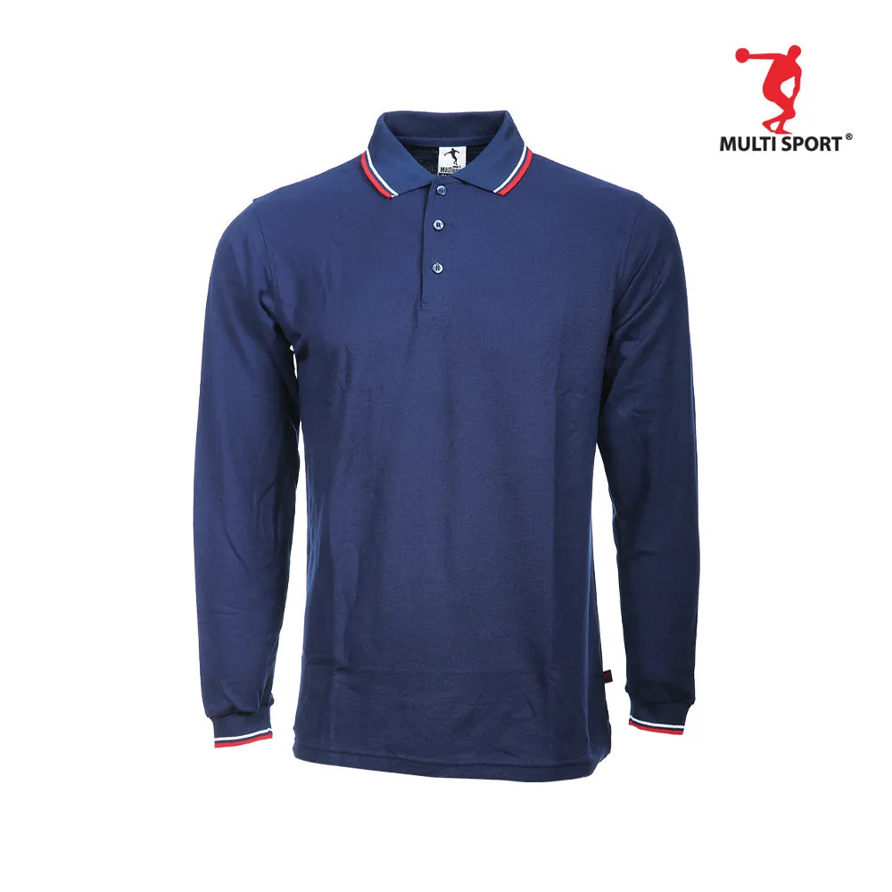 MULTISPORT LONG SLEVEE LACOSTE POLO (NAVY BLUE)