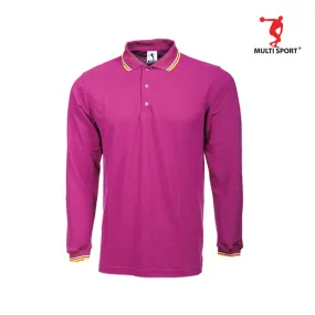 MULTISPORT LONG SLEVEE LACOSTE POLO (PURPLE)