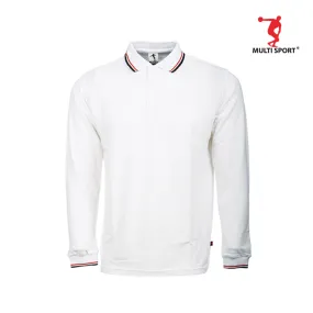 MULTISPORT LONG SLEVEE LACOSTE POLO (WHITE)