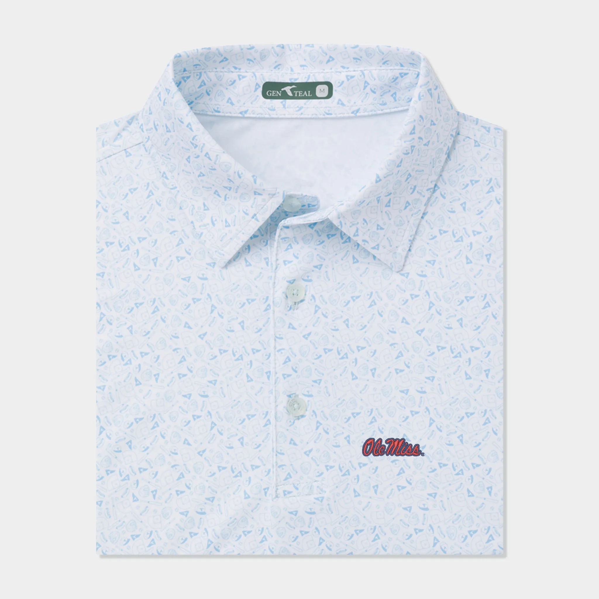 Ole Miss Ballpark brrrº Performance Polo