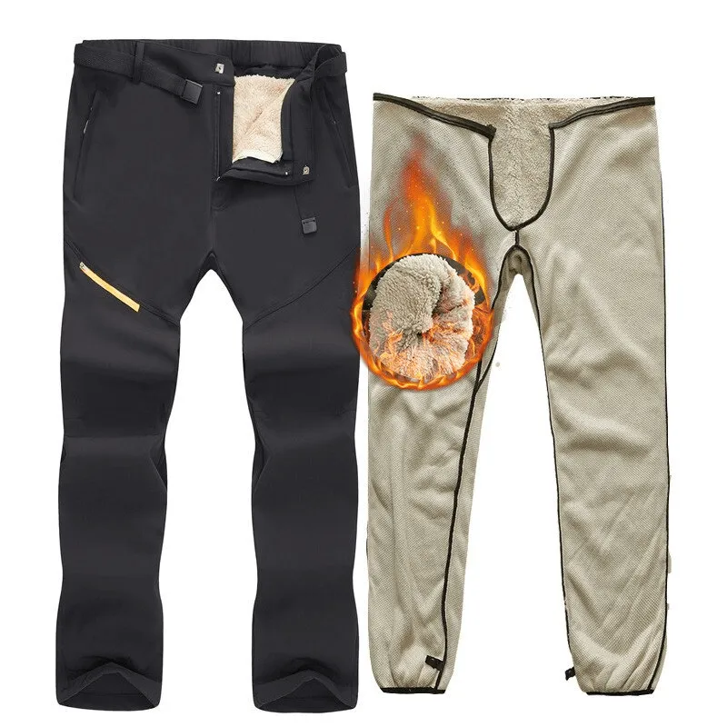 Outdoor Windproof Ski Pants for Men with Removable Liner - SF0735