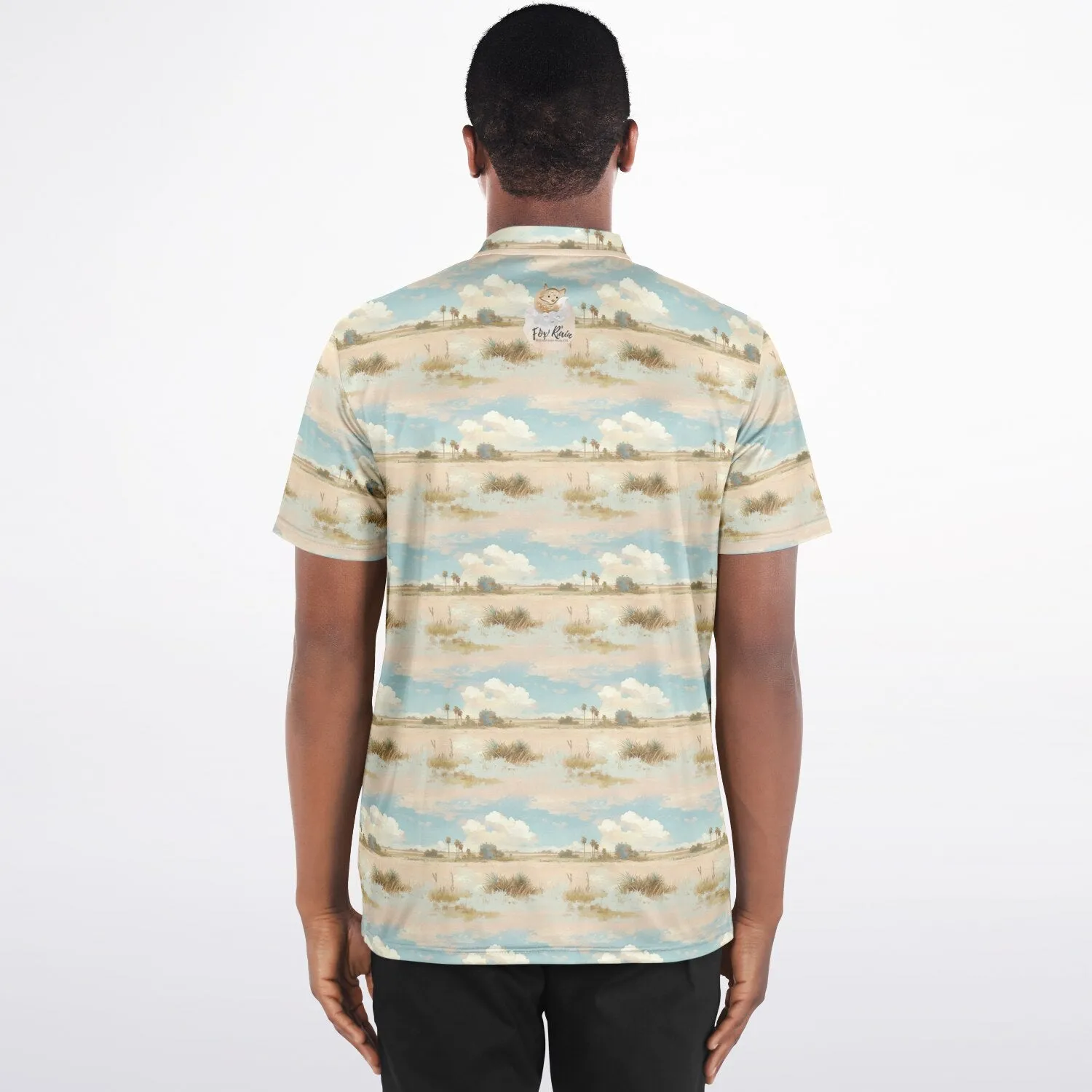 Pastel Ecosystem- Men's Blade Collar Polo Shirt