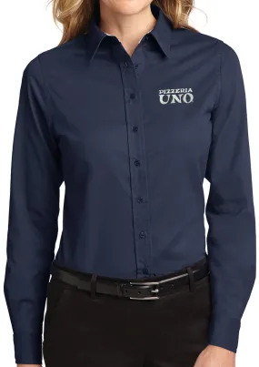 Pizzeria Uno Womens Long Sleeve Easy Care Shirt