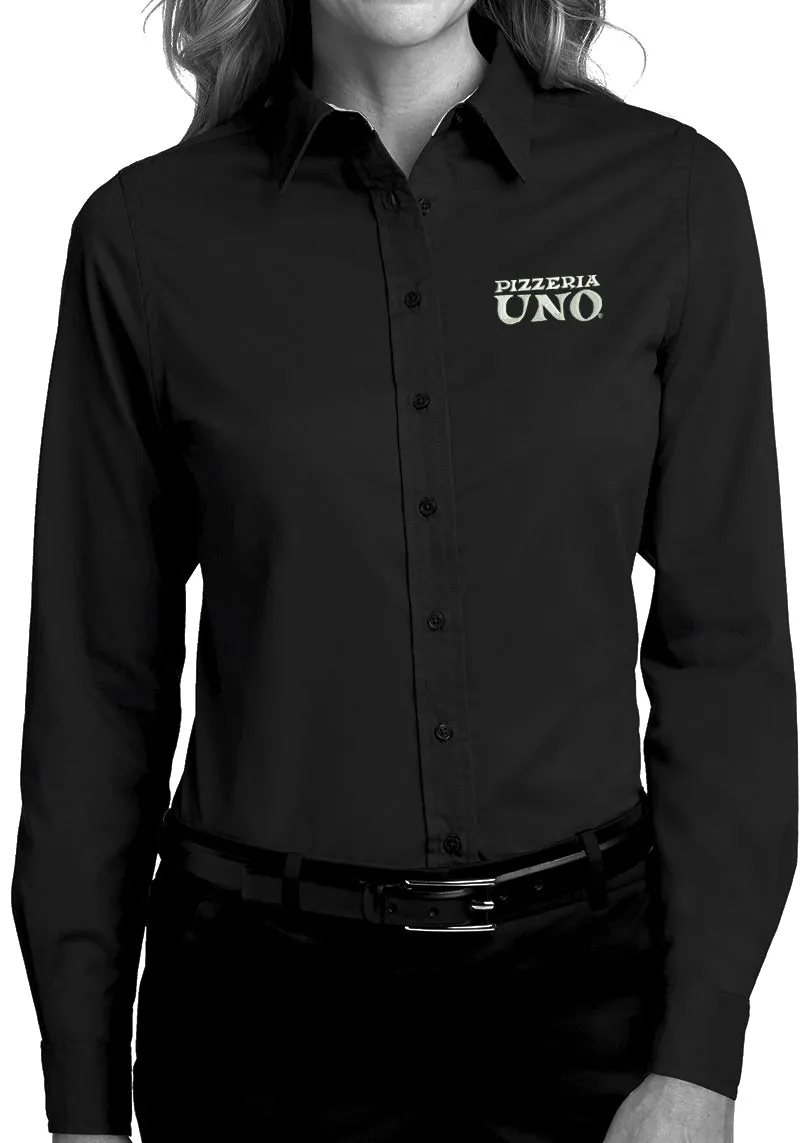 Pizzeria Uno Womens Long Sleeve Easy Care Shirt