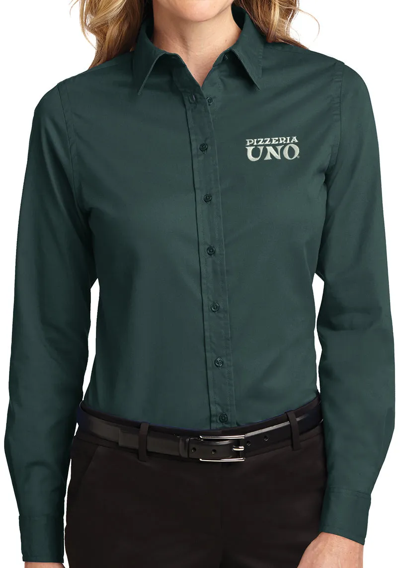 Pizzeria Uno Womens Long Sleeve Easy Care Shirt