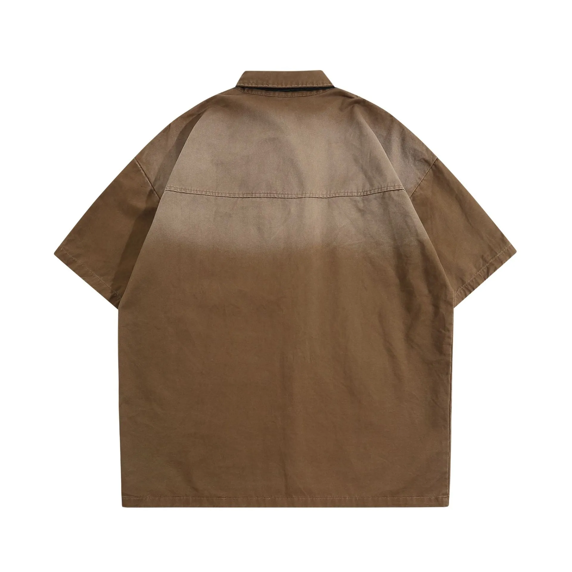 Retro Fade | Vintage Gradient Washed Polo T-Shirt