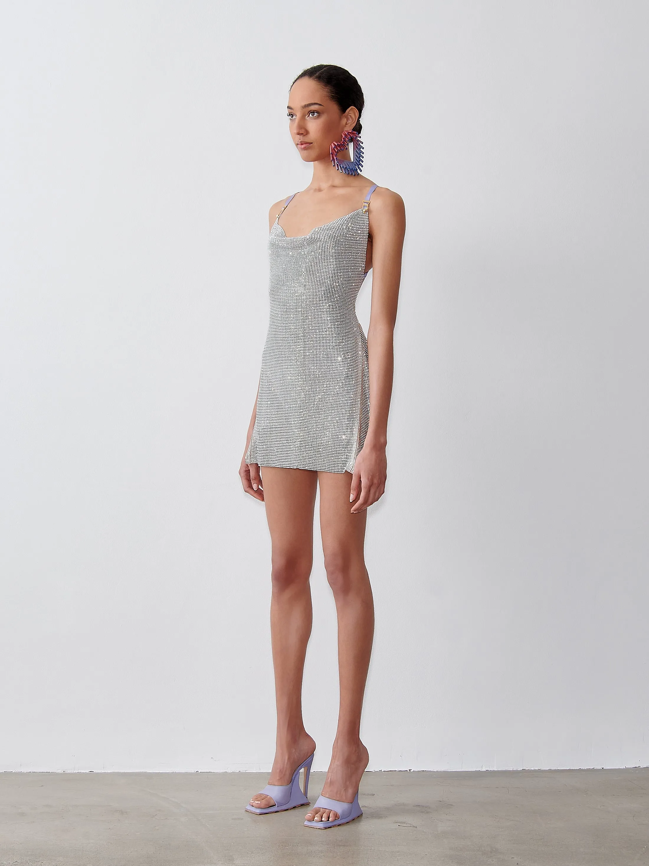 Rhinestoned Calypso Dress in Mojito