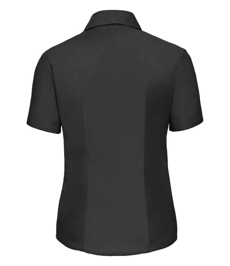 Russell Collection Short Sleeve Easy Care Oxford Shirt (Ladies)