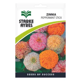 Seeds - Zinnia Peppermint Stick