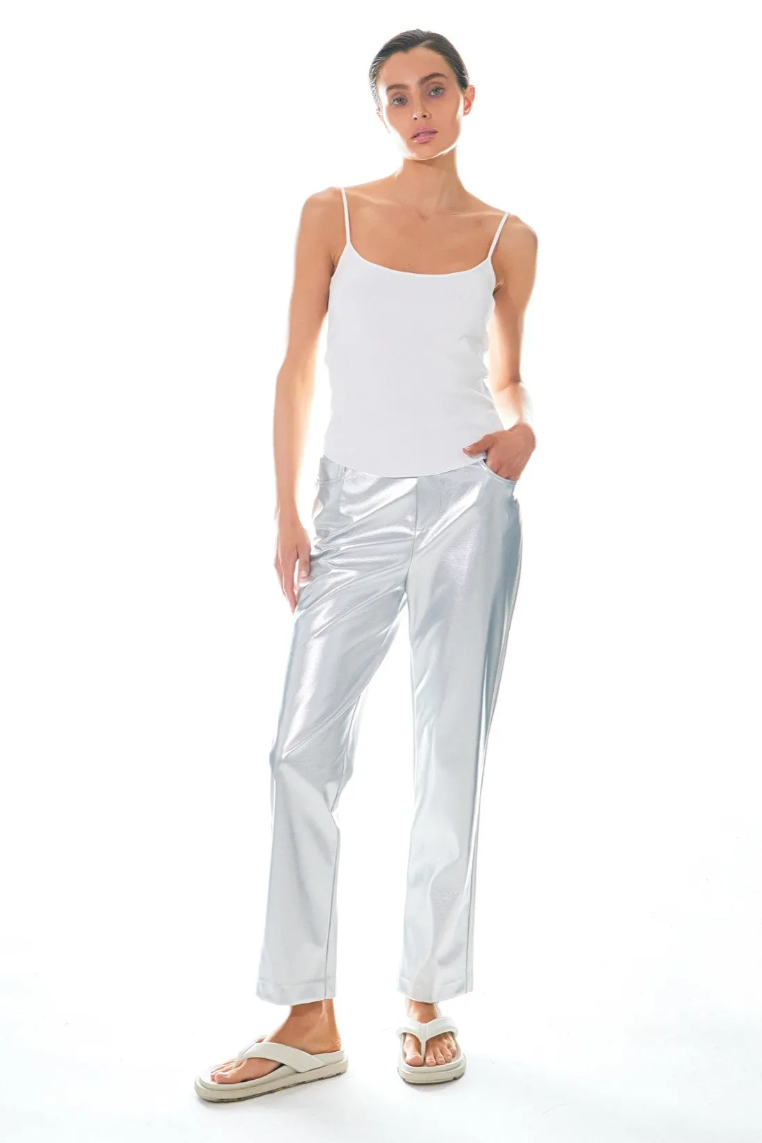 Shiny PU Pants