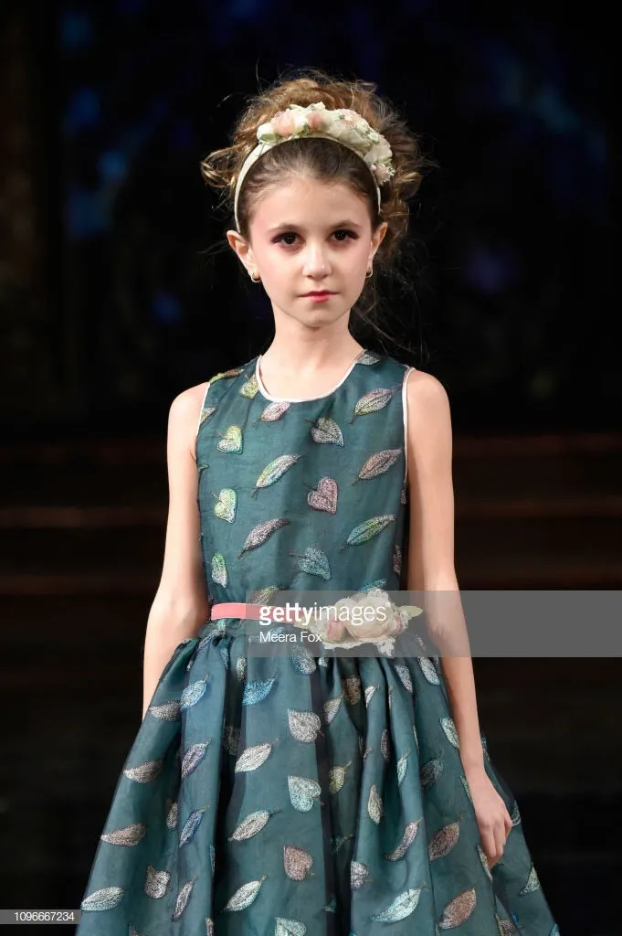 Silk flower girl dress-Alessandra