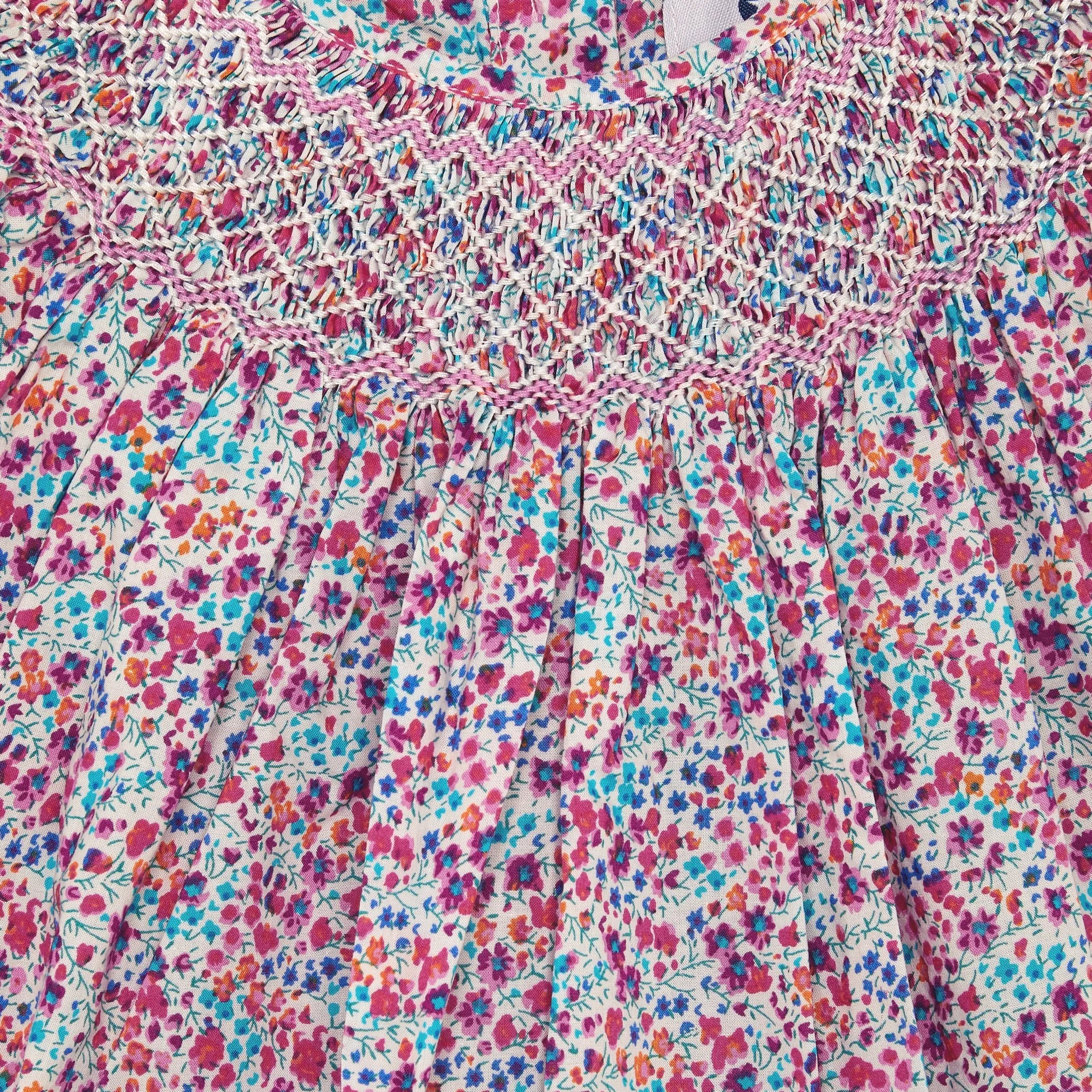 Smocked Baby Dress - Poppy