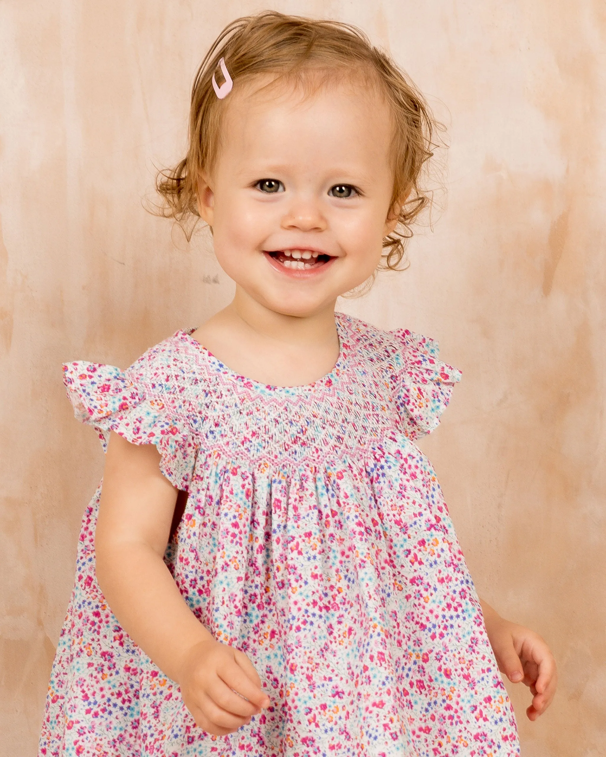 Smocked Baby Dress - Poppy