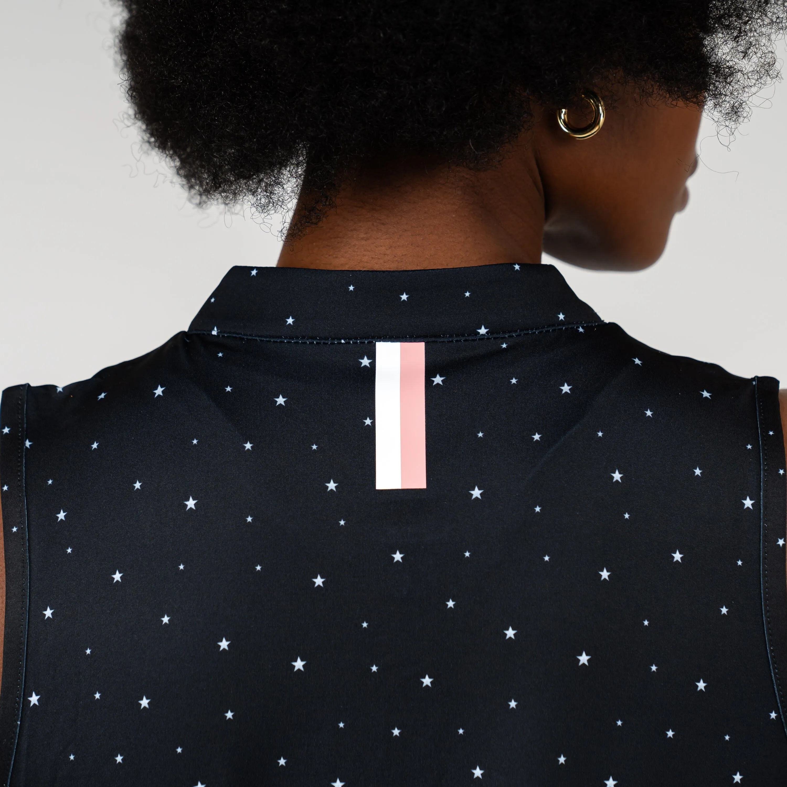 Stargazer Sleeveless Zip | The Stargazer - Black