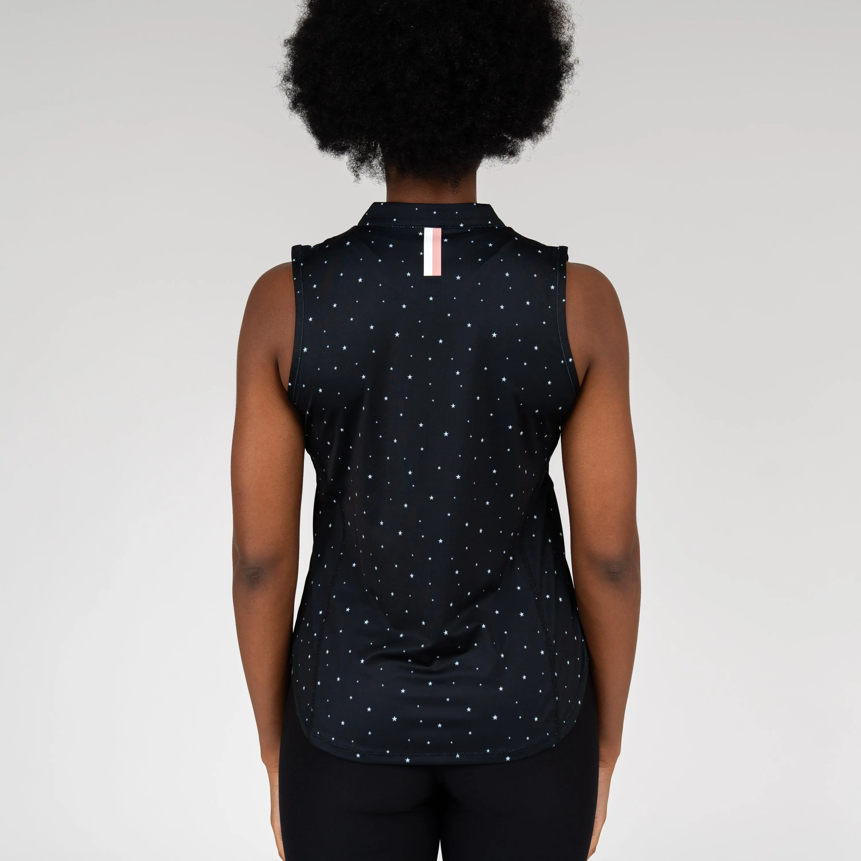 Stargazer Sleeveless Zip | The Stargazer - Black