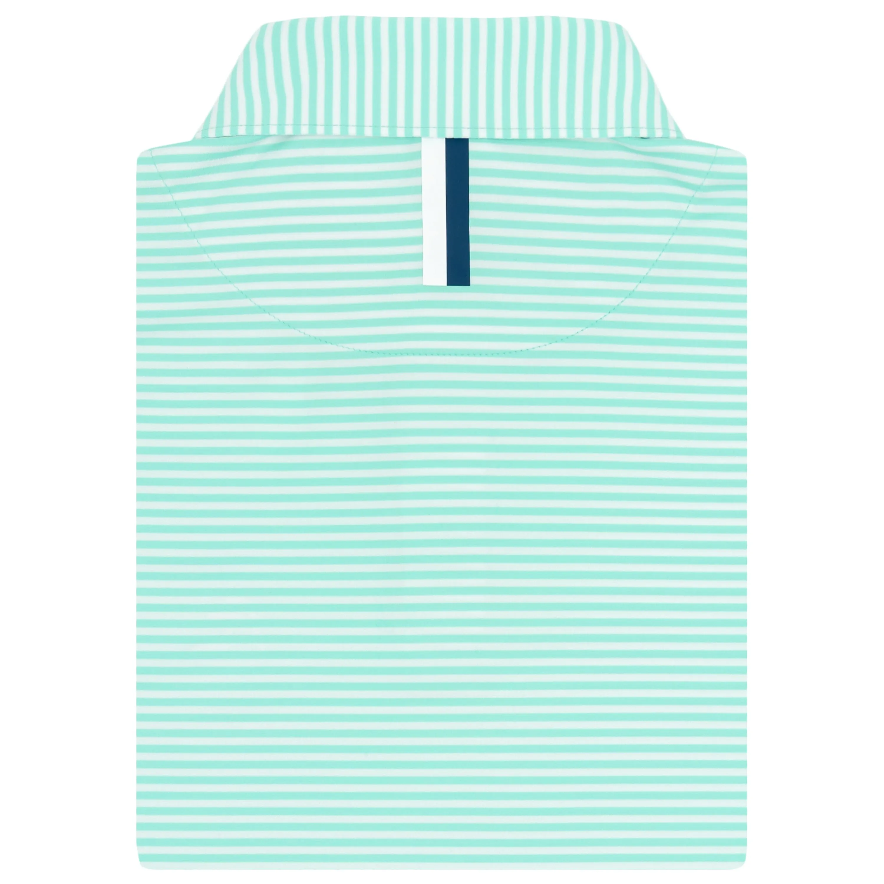 The Birdie Stripe | Performance Polo | The Birdie Stripe - Mint Green/White
