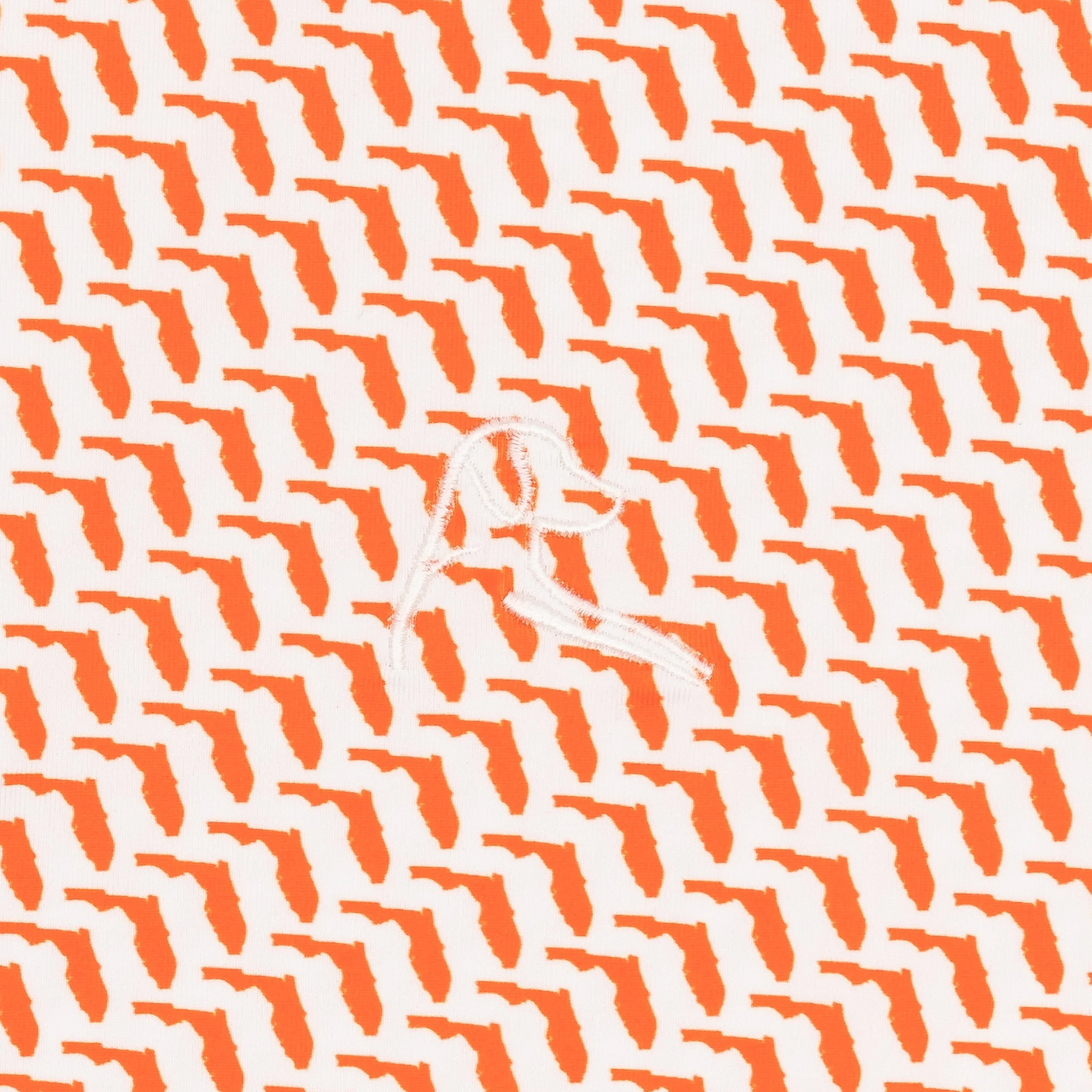 The Florida Man | Performance Polo | The Florida Man - Blaze Orange/White