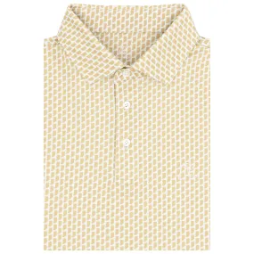 The IND | Performance Polo | The IND - Old Gold/White