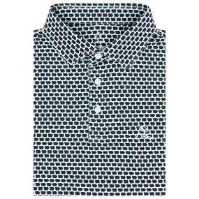 The Iowan | Performance Polo | The Iowan - Black/White
