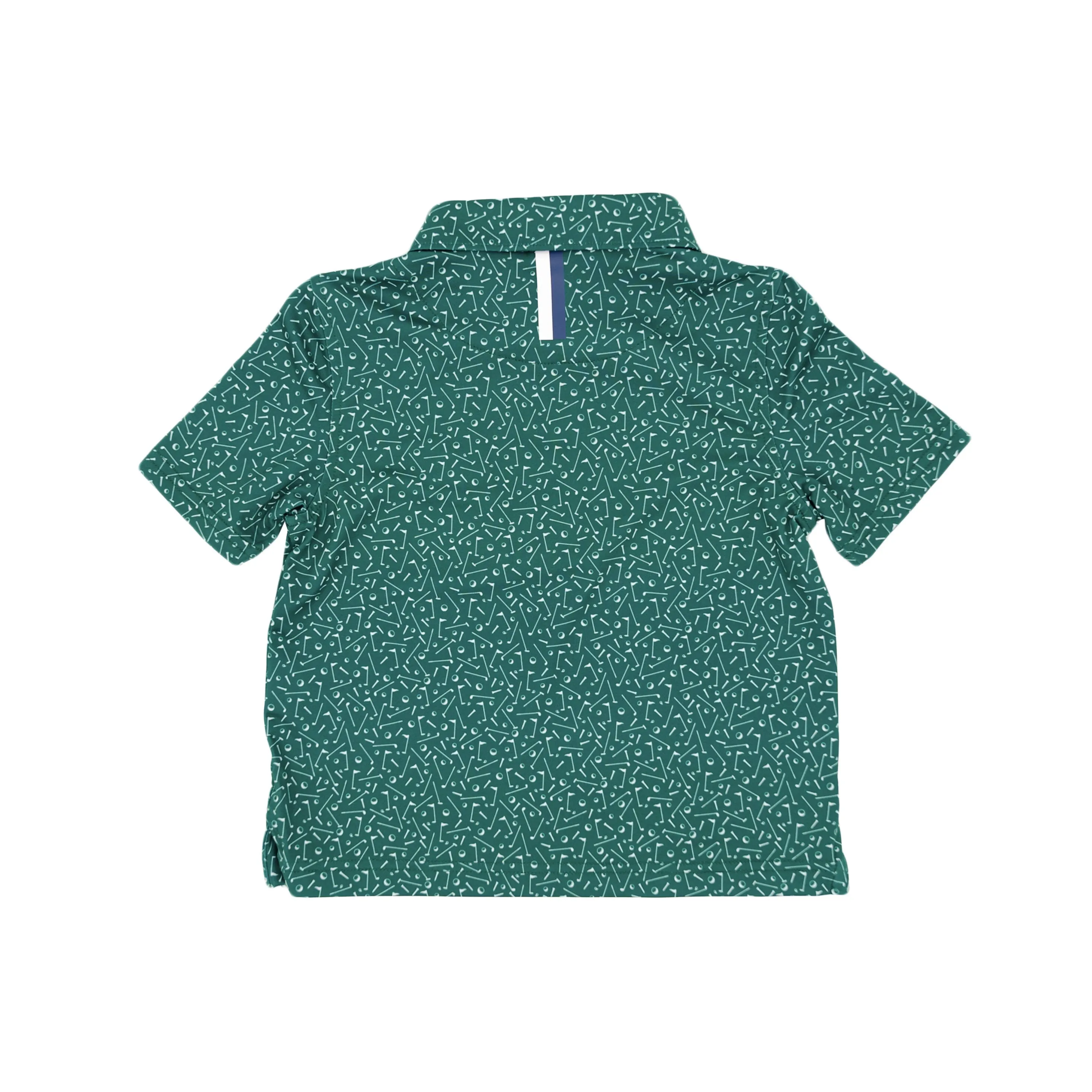 The Lil' Mulligan | Performance Polo | The Mulligan - Fairway Green/White