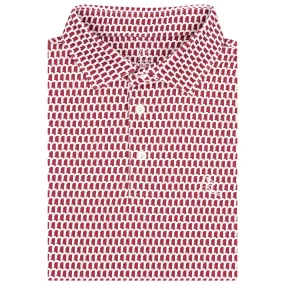 The Mississippi | Performance Polo | The Mississippi - Dark Maroon/White