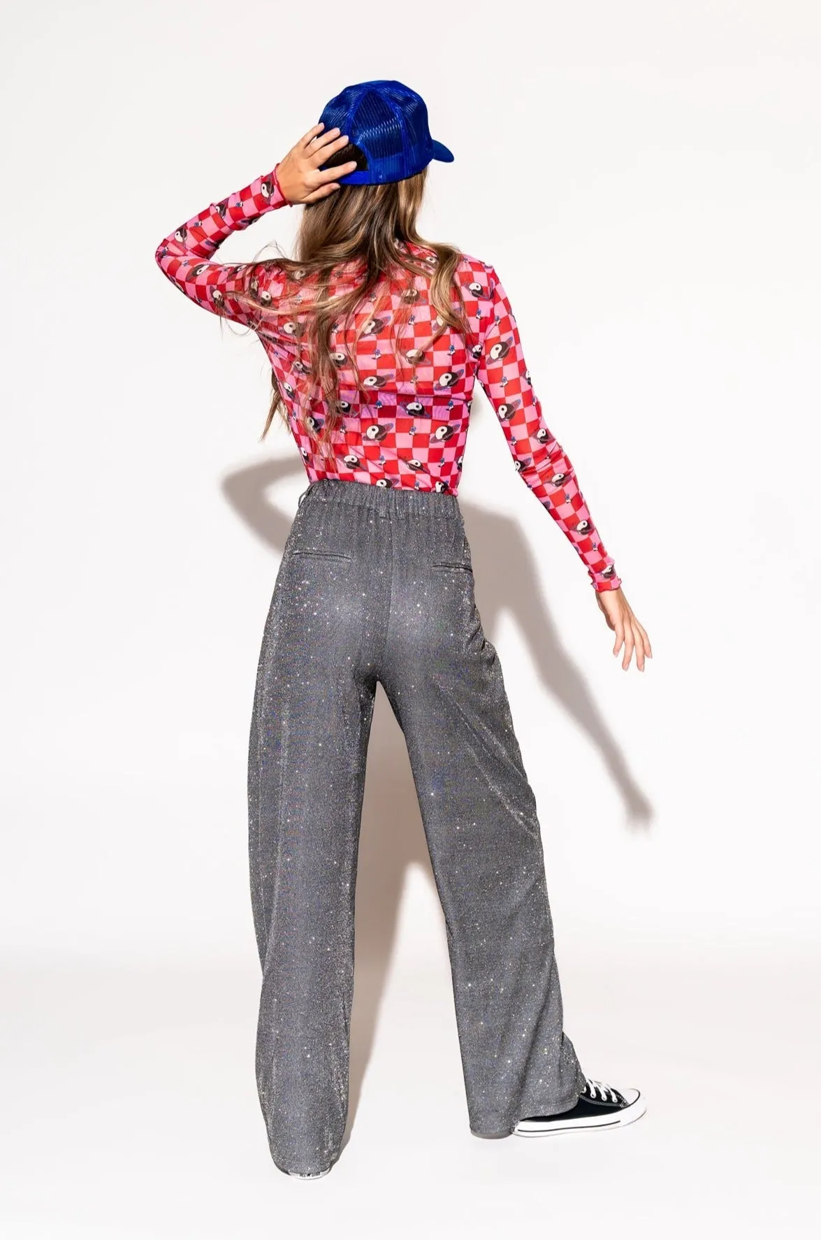 To The Disco Sparkle Wide Leg Trouser